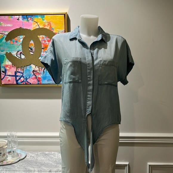 Cloth & Stone faded denim shirt - Picture 3 of 7